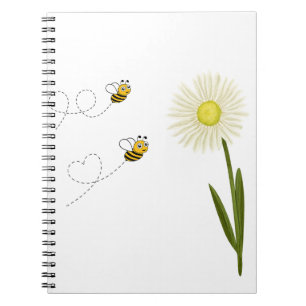 Cuaderno Dos pequeñas y lindas abejas