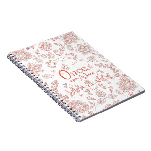 Cuaderno Dos Tones Una Vez En Un Portátil De Tiempo