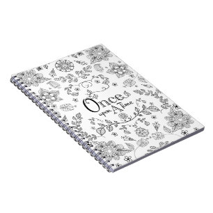 Cuaderno Dos Tones Una Vez En Un Portátil De Tiempo