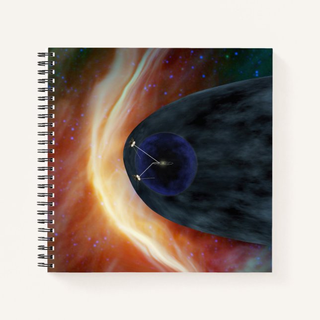 Cuaderno Dos Vehículos Espaciales De Voyager Que Exploran E (Anverso)