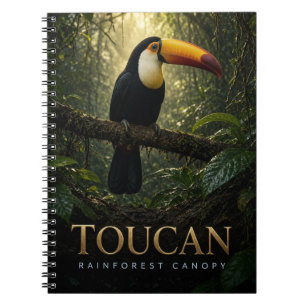 Cuaderno Dosel de la selva tropical del tucán vida silvestr
