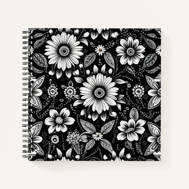 Cuaderno Dosis de margarita en B&W  (Anverso)