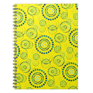Cuaderno Dots Circle Power Flowers II + tu backgr. y idea