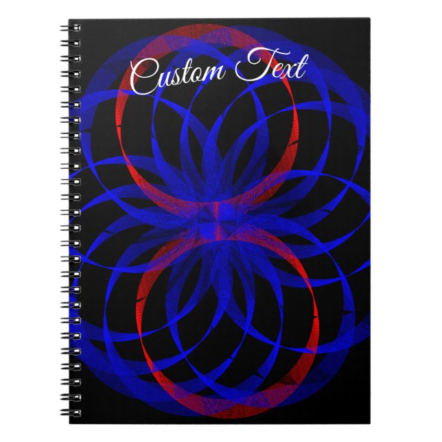 Cuaderno Double Blueberry Color Geometric Spiral Notebook (Frente)
