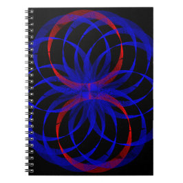 Cuaderno Double Blueberry Color Geometric Spiral Notebook