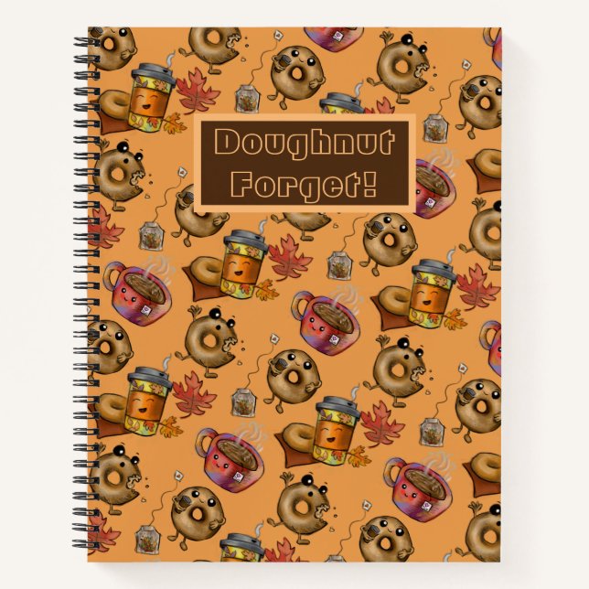 Cuaderno Douglas y té adorables (Anverso)