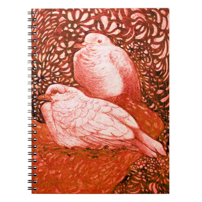 CUADERNO DOVAS BLANCAS EN ROJO (Frente)