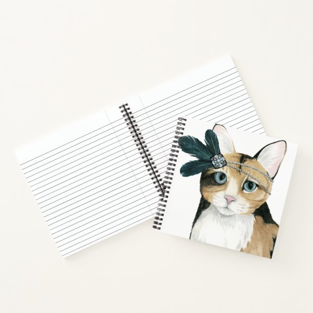 Cuaderno Downton Cat | Bejeweling con plumas (Interior)