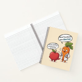 Cuaderno Dr. Carrot with His First Patient Funny Medical 