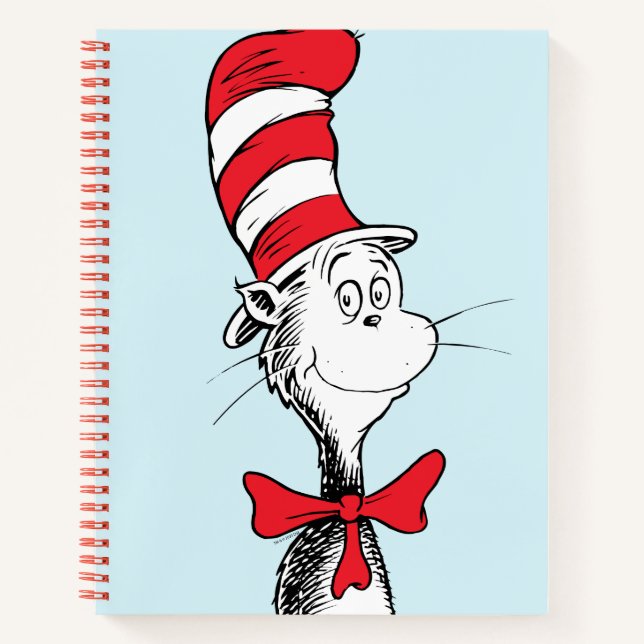 Cuaderno Dr. Seuss el gato con sombrero de pie (Anverso)