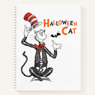 Cuaderno Dr. Seuss   Gato de Halloween en el Gorra