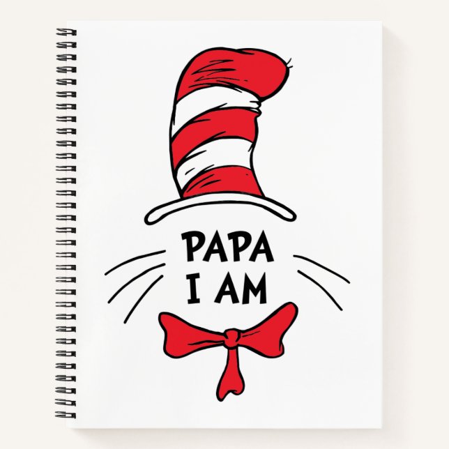 Cuaderno Dr. Seuss | Gato en el Gorra - Papá, soy (Anverso)