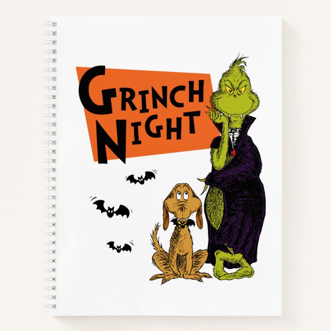 Cuaderno Dr. Seuss | Noche del Grinch de Hallowen Gráfico (Anverso)
