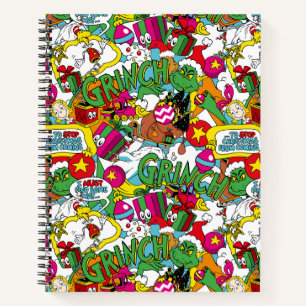 Cuaderno Dr. Seuss   Patrón de color grinch