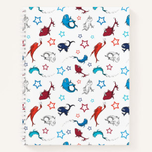 Cuaderno Dr. Seuss Un pez dos peces patrón de estrella