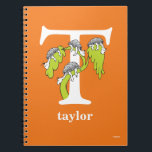 Cuaderno Dr. Seuss's ABC: Letter T - White | Add Your Name<br><div class="desc">This Dr. Seuss ABC: Letter T design is the perfect gift for a baby shower or your child's first or second birthday.  Personalize this design by adding your child's name or by changing the background color on the product.</div>