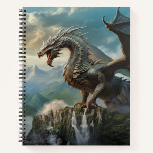 Cuaderno Dragon Animal Creature Fantasy Colorous Wall Art