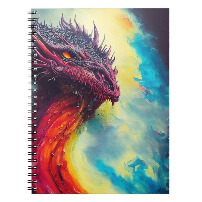 Cuaderno Dragon Animal Discovery Adventure Nature Planet (Frente)