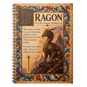 Cuaderno Dragón, Arte de Bestiario Medieval