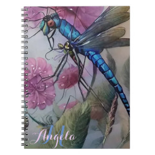 Cuaderno Dragón azul acuarela,
