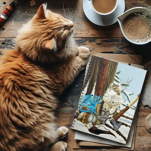 Cuaderno Dragón azul Viking Cat