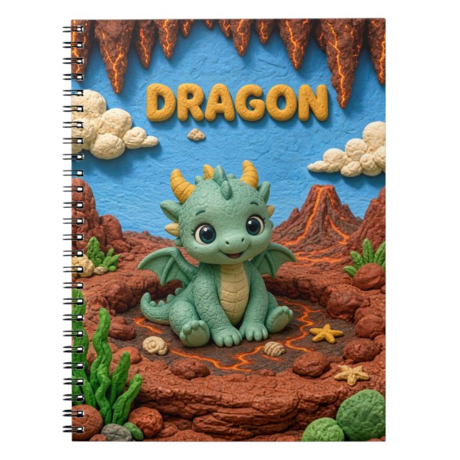 Cuaderno Dragón Bebé Adorable, Mitológico (Frente)