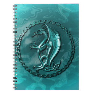 Cuaderno Dragón Celta Azul