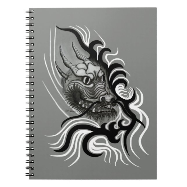 Cuaderno Dragón chino en tatuaje (Frente)
