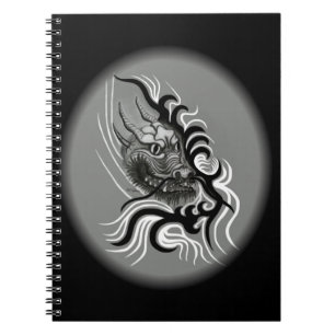Cuaderno Dragón chino en tatuaje