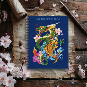 Cuaderno Dragón chino verde Koi