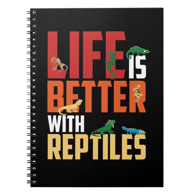 Cuaderno Dragón con barba de Reptiles de Guay Lizard Gecko (Frente)