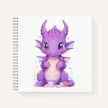 Dragón de bebé morado