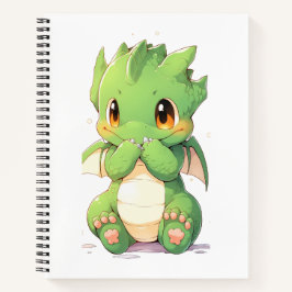 Cuaderno Dragón de bebé verde