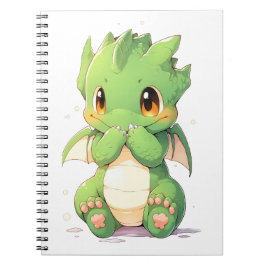 Cuaderno Dragón de bebé verde