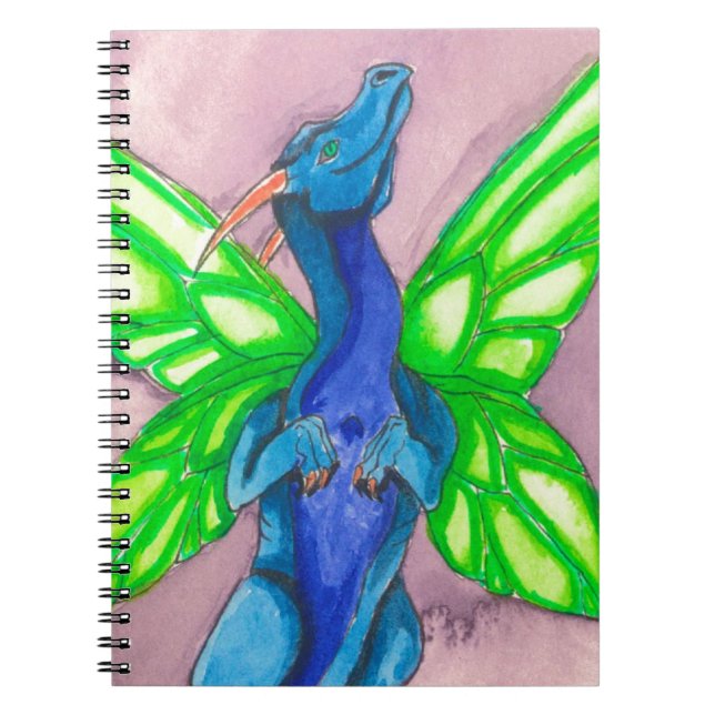 Cuaderno Dragón de hadas azules (Frente)