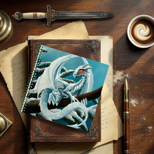 Cuaderno Dragón de invierno blanco para bebés