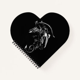 Cuaderno Dragón de la Noche Fantasía Gótica Dragón del Ciel