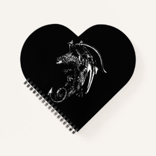 Cuaderno Dragón de la Noche Fantasía Gótica Dragón del Ciel