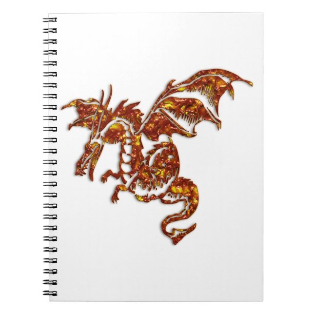Cuaderno Dragón de llamas (Frente)