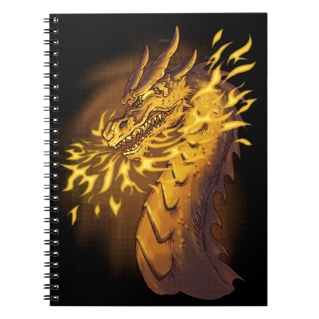 Cuaderno Dragón de oro del fuego (Frente)