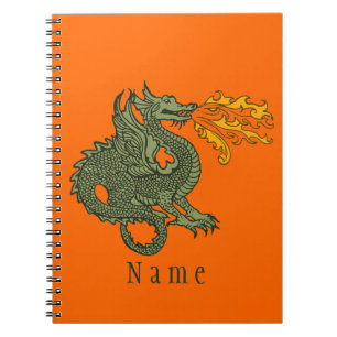 Cuaderno Dragón de respiración del fuego