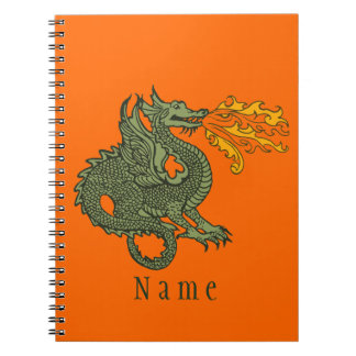 Cuaderno Dragón de respiración del fuego