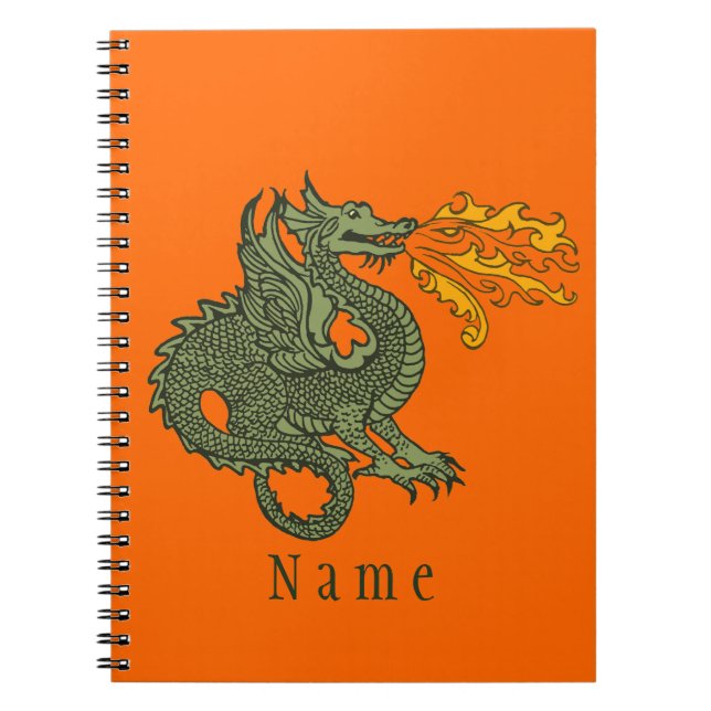 Cuaderno Dragón de respiración del fuego (Frente)
