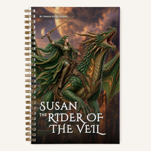 Cuaderno Dragón de velo de fantasía Aventura mítica