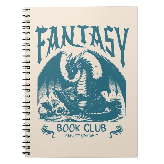 Cuaderno Dragón del club de libros de fantasía (Frente)