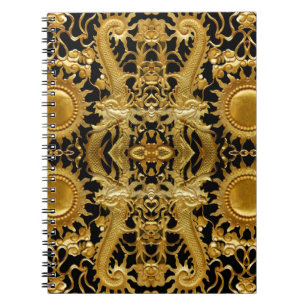 Cuaderno dragón dorado