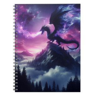 Cuaderno Dragón Etéreo Oscuro Medieval