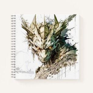 Cuaderno Dragon Fantasía Animal Pintura Vida salvaje al air
