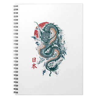 Cuaderno Dragón japonés de arte tradicional