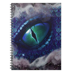Cuaderno Dragón medieval gótico azul Glam Ink